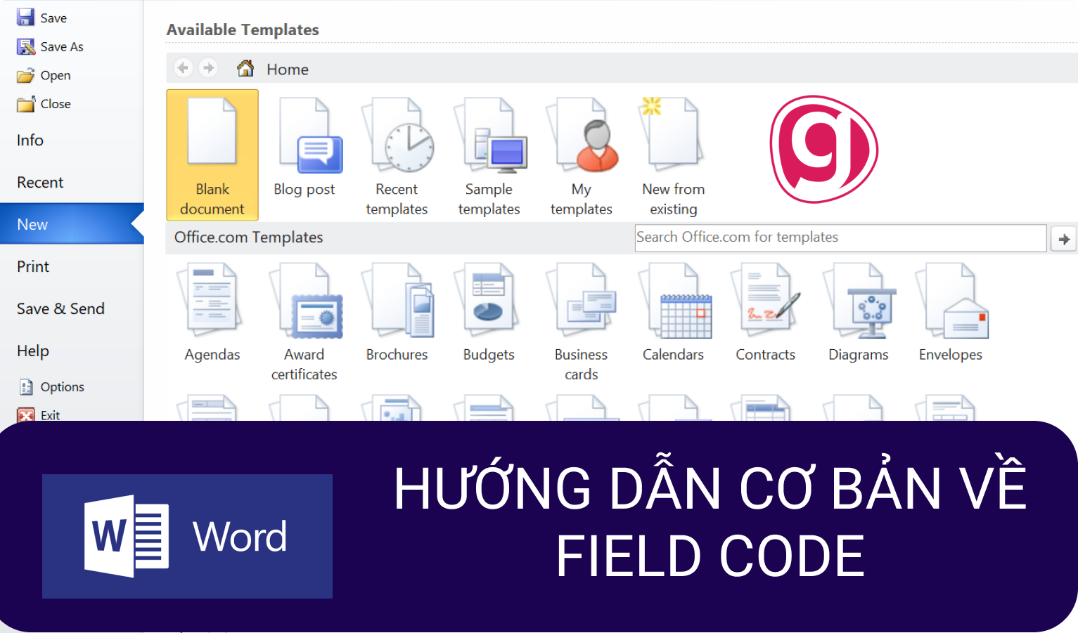 Hướng dẫn cơ bản về Field Code trong Microsoft Word
